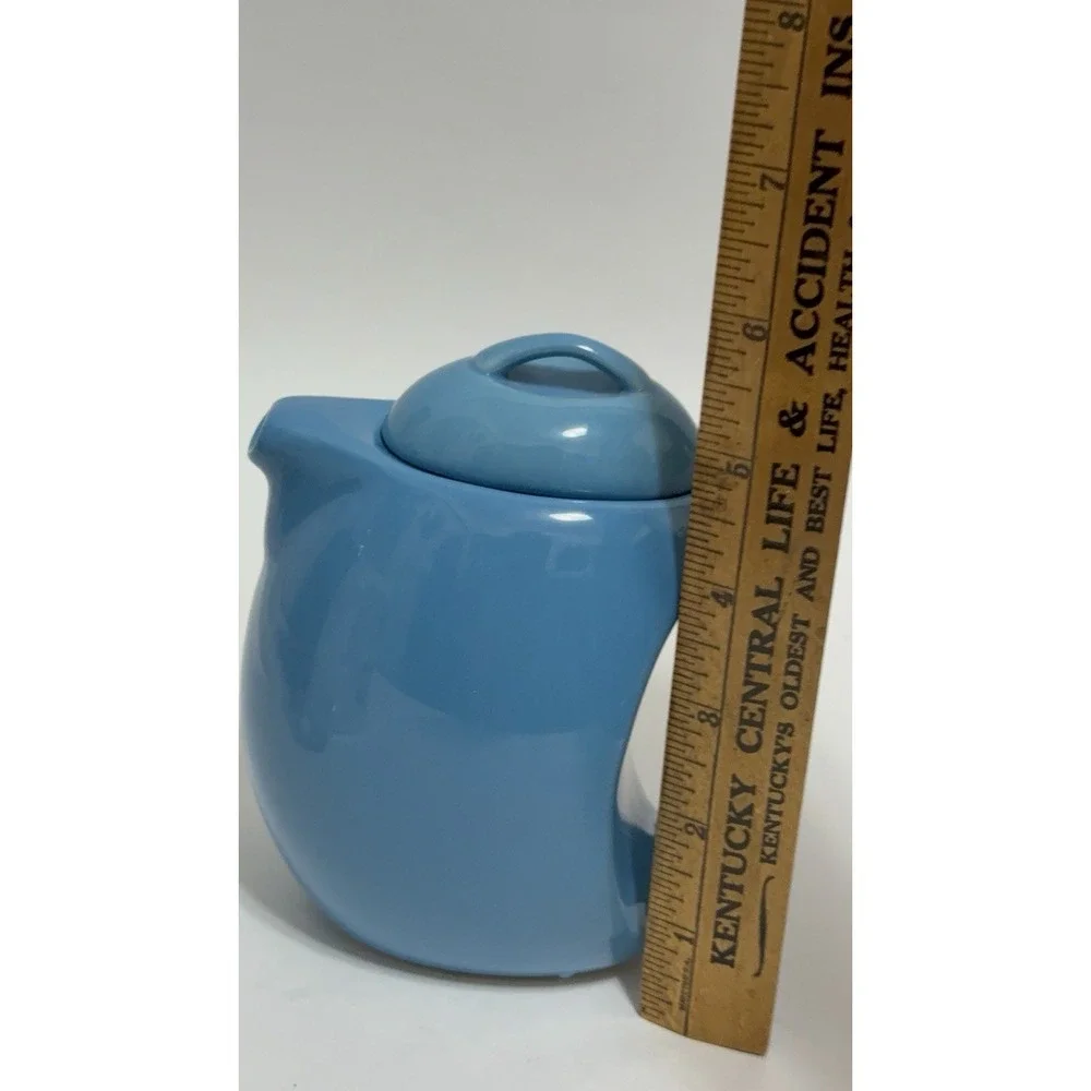 Schylling Blue 12 Oz Ceramic Teapot with Lid Perfect Condition